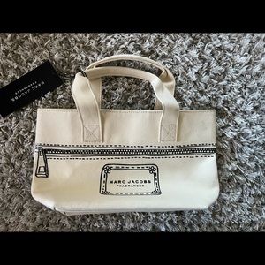 Marc Jacobs Fragrances Mini Canvas Cream Tote
